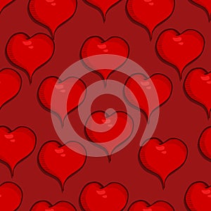 Vector Seamless Love Pattern