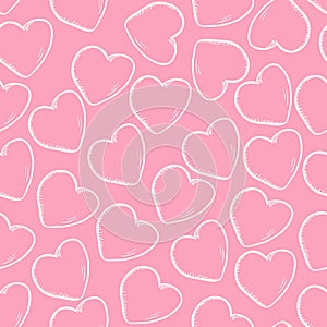 Vector Seamless Love Pattern