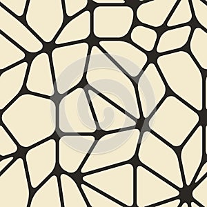 Vector seamless monochrome smooth mesh pattern