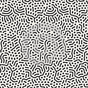 Vector Seamless Organic Jumble Rounded Lines Irregular Pattern