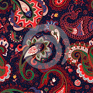 Vector seamless Paisley pattern