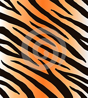 Vector seamless pattern of black tiger stripes