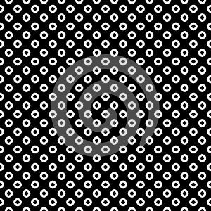 Vector seamless pattern, black & white rings