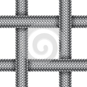 Vector seamless pattern of braided cord