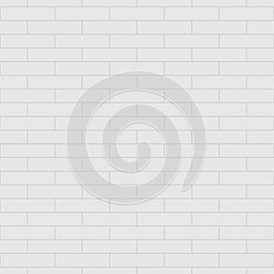 Vector white seamless pattern with brick wall