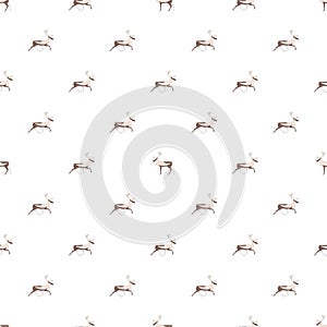 Pattern with caribous photo