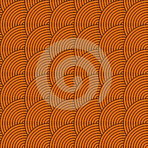 Vector seamless pattern of circles in squama style photo