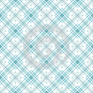 Vector seamless pattern. Classic stylish texture. Repeating geometric tiles with dotted rhombus. Mens fashion textile photo