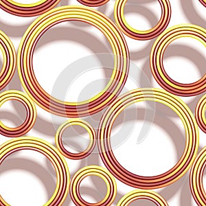 Vector seamless pattern with colored threads and