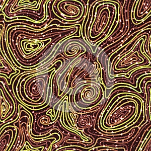 Vector seamless pattern with colored threads