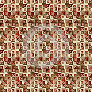 Vector seamless pattern. Consists of geometric elements on a color background.