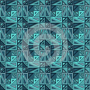 Vector seamless pattern. Consists of geometric elements.The elements have a triangular shape and different color.