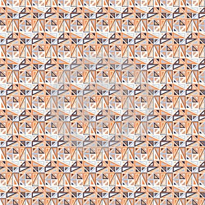 Vector seamless pattern. Consists of geometric elements.The elements have a triangular shape and different color.
