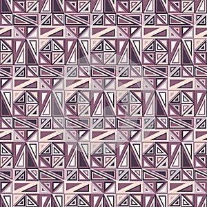 Vector seamless pattern. Consists of geometric elements.The elements have a triangular shape and different color.