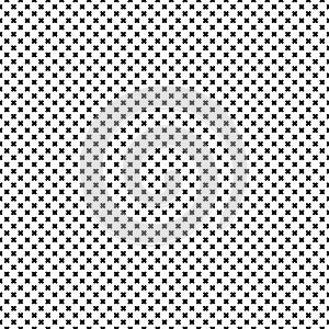 Vector seamless pattern, crosses texture