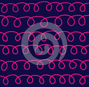 Vector seamless pattern with curls.