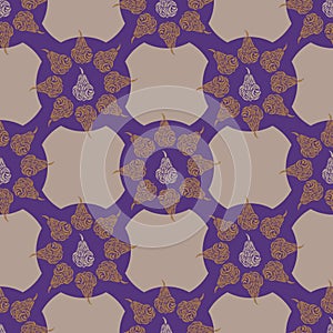 Vector seamless pattern with decorative pears.