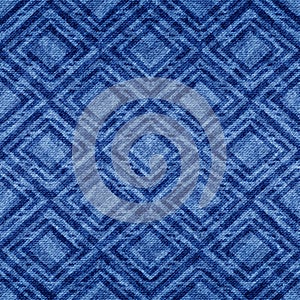 Vector seamless pattern. Denim indigo texture. Blue distress background. Repeated modern fabric. Abstract degrade patterns. Repeat photo