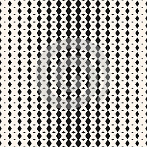 Vector seamless pattern with diamond shapes, rhombuses. Halftone background