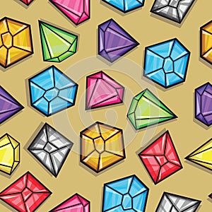 Vector seamless pattern of diamonds