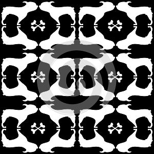 Vector seamless pattern of dogs