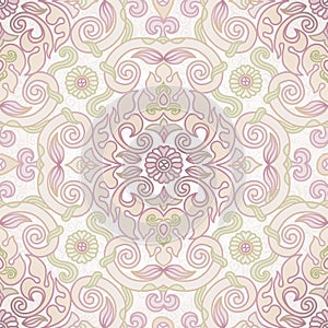 Vector seamless pattern in Eastern style.