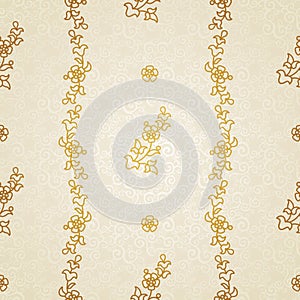 Vector seamless pattern in Eastern style.