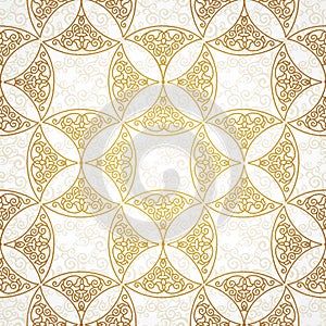 Vector seamless pattern in Eastern style.