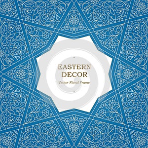 Vector seamless pattern in Eastern style.