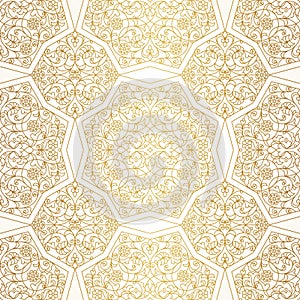 Vector seamless pattern in Eastern style.