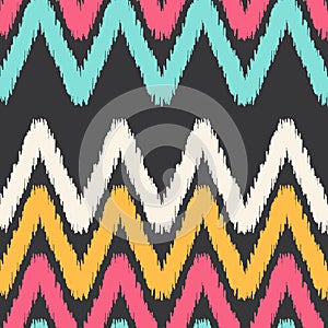 Vector seamless pattern with ethnic motifs