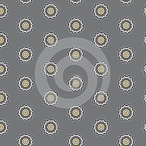 Vector seamless pattern with gears