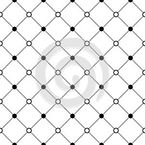 Vector seamless pattern. Geometric pattern. Black and white background. Repeated texture. Repeating diagonal geo pattern for desig