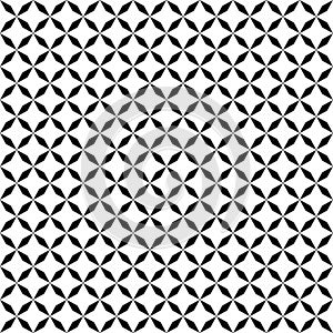 Vector seamless pattern. Geometric texture. Black-and-white background. Monochrome design.