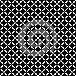 Vector seamless pattern. Geometric texture. Black-and-white background. Monochrome design.