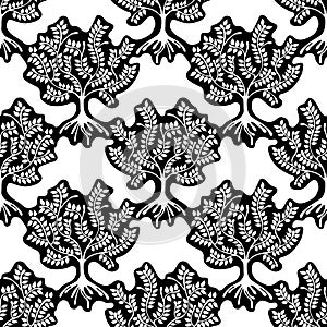 Vector seamless pattern, graphic illustration