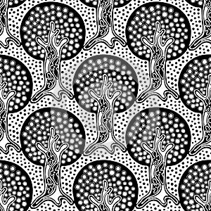 Vector seamless pattern, graphic illustration