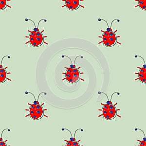 Vector seamless pattern, graphic illustration