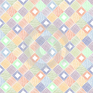 Vector seamless pattern, graphic illustration