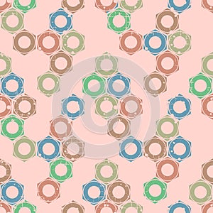 Vector seamless pattern, graphic illustration