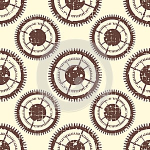 Vector seamless pattern, graphic illustration