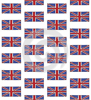 Vector seamless pattern of Great Britain flag
