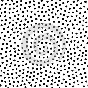 Vector seamless pattern. Hand drawn dot texture.