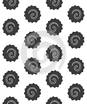 Vector seamless pattern of hand drawn Narutomaki