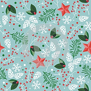 Vector seamless pattern for happy new year and merry christmas illustrations