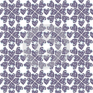 Vector seamless pattern with hearts. The best card for Valentines`s Day.