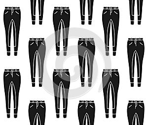 Vector seamless pattern of horse riding breeches photo