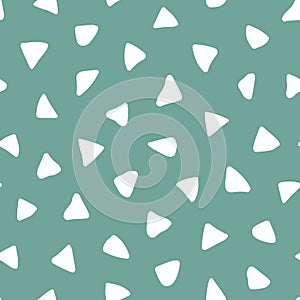 Vector seamless pattern. Irregular triangle texture. Repeated abstract triangular patern. Repeating random dot. Scattered dots