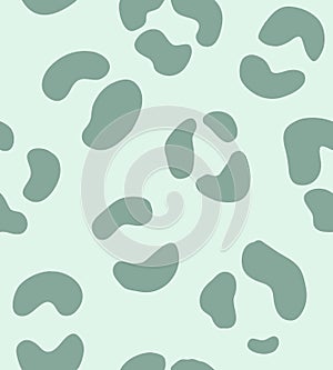 Vector seamless pattern of leopard fur print