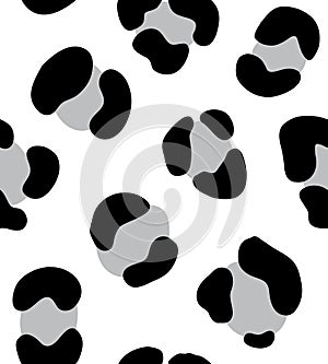 Vector seamless pattern of leopard fur print